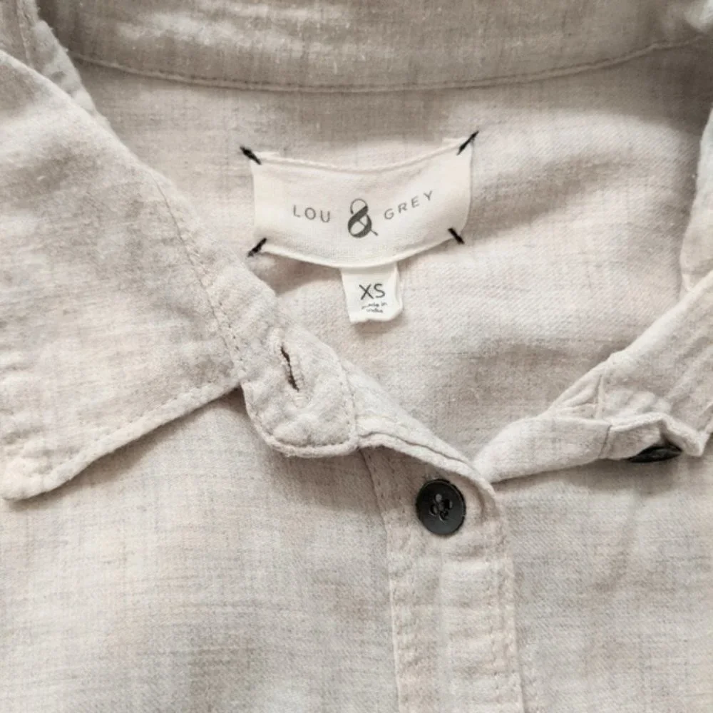 Lou & Grey Long Sleeve Button Up Top - Picture 3 of 5